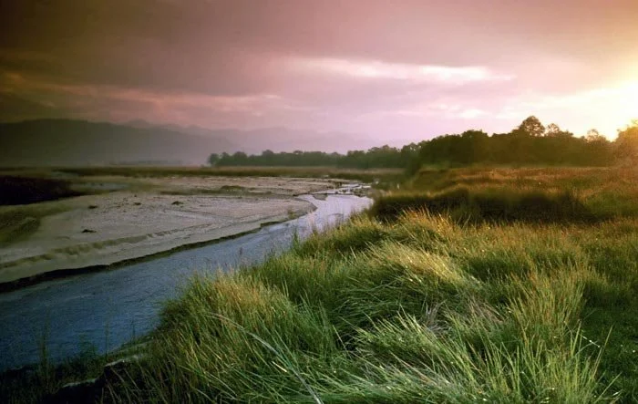 A peaceful landscape in India